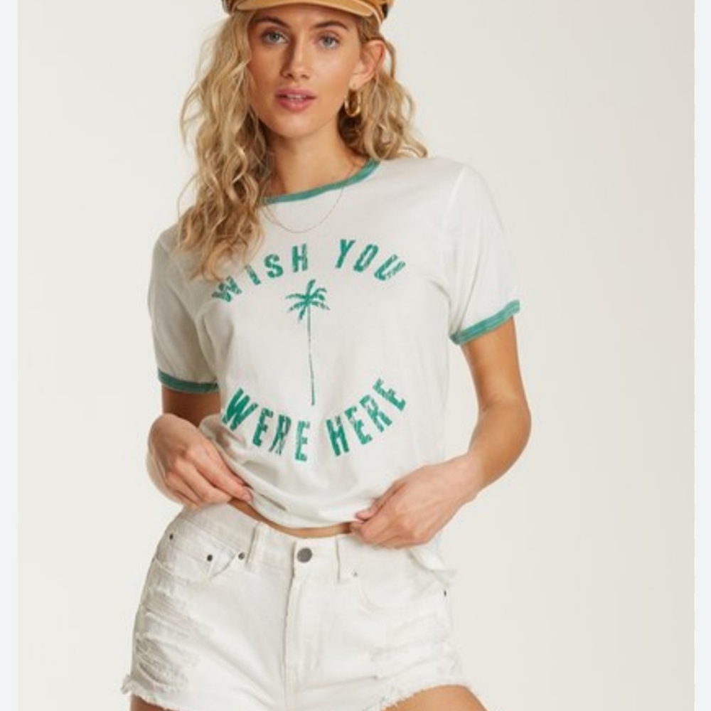 BILLABONG, Turn Around Ringer T-Shirt,